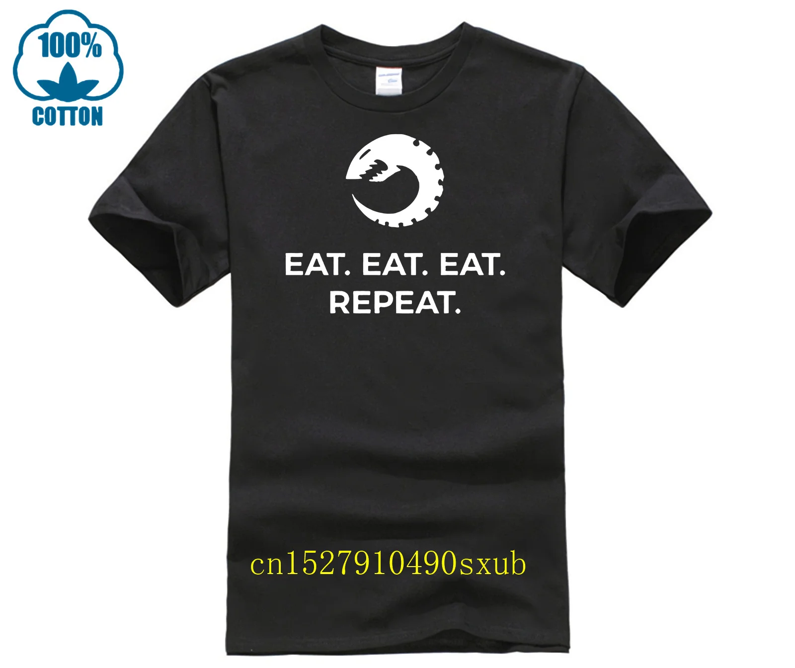 T-Shirt Da Uomo T-Shirt Di Dimensioni Maggiori Tyranid Eat Repeat T Shirt T-Shirt Estiva In Cotone Di Marca