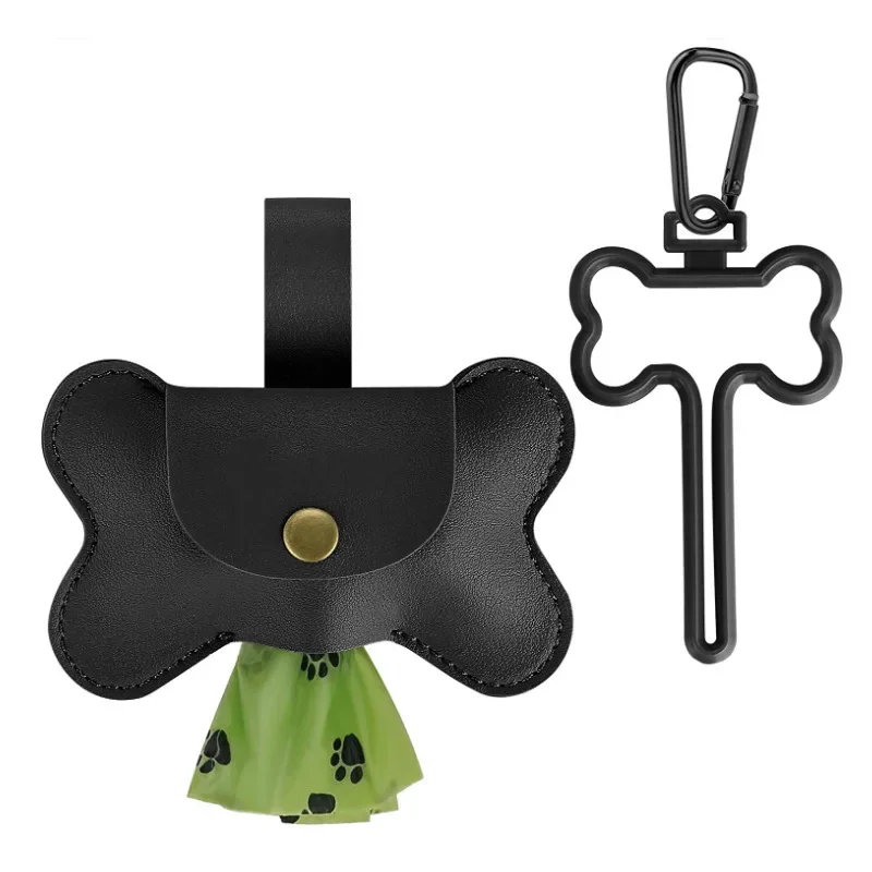 Dog Bag Holder Dog Poop Pickup Bag Dispenser Leash Clip Pet Waste Bag Dispenser For Dog Outdoor