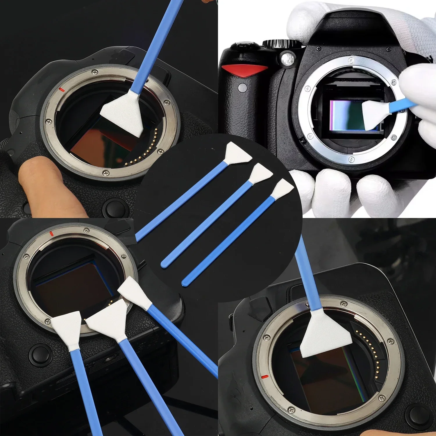 12/16mm APS-C Frame/24mm Full Frame Professional Sensor Cleaning Swabs For CCD & CMOS DSLR Digital Camera Canon Nikon Sony