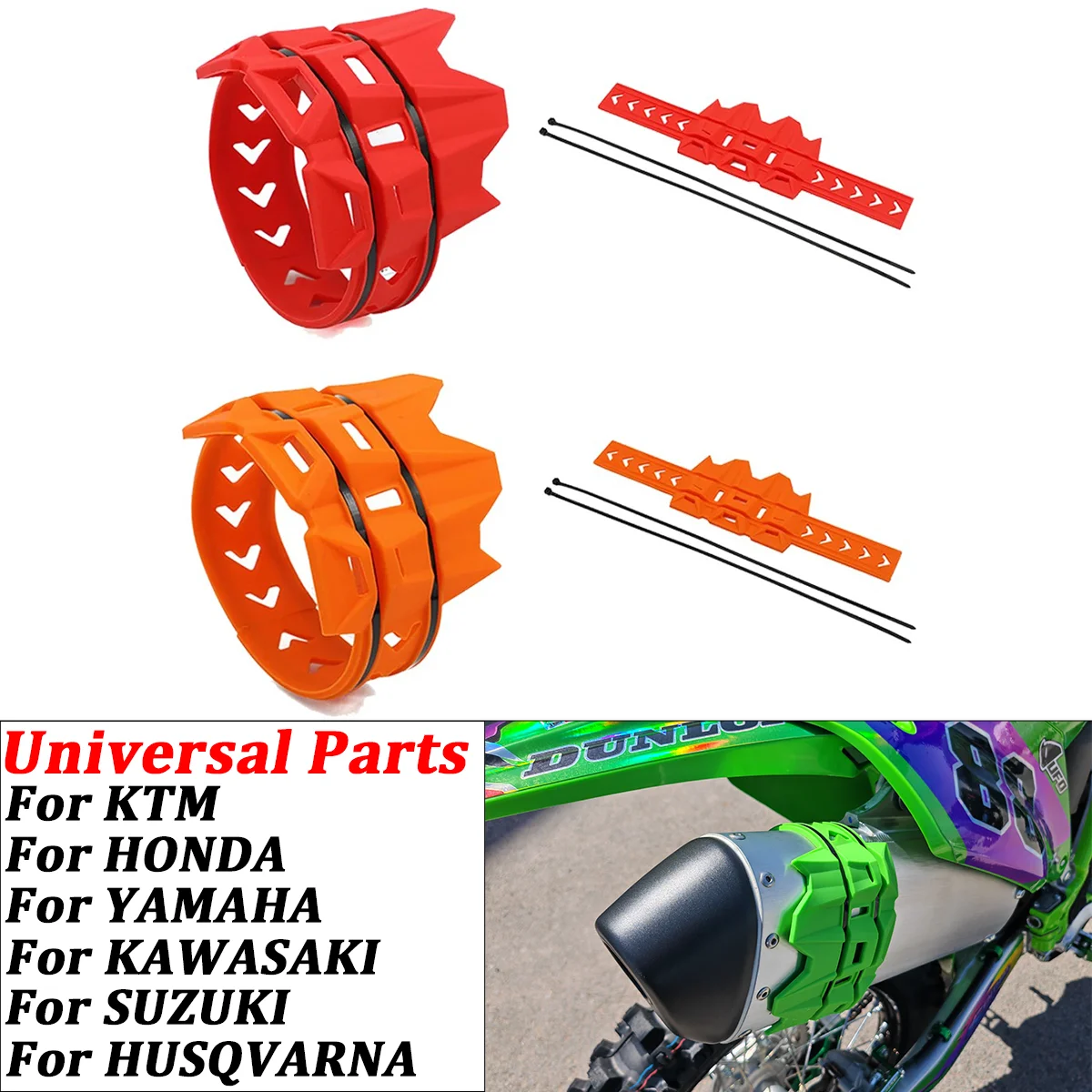 Auspuff Endrohr Schutz Abdeckung Schutz Für KTM EXC EXCF XC XCF XCW SX SXF TPI SECHS TAGE 125 200 250 300 350 450 500 Universal