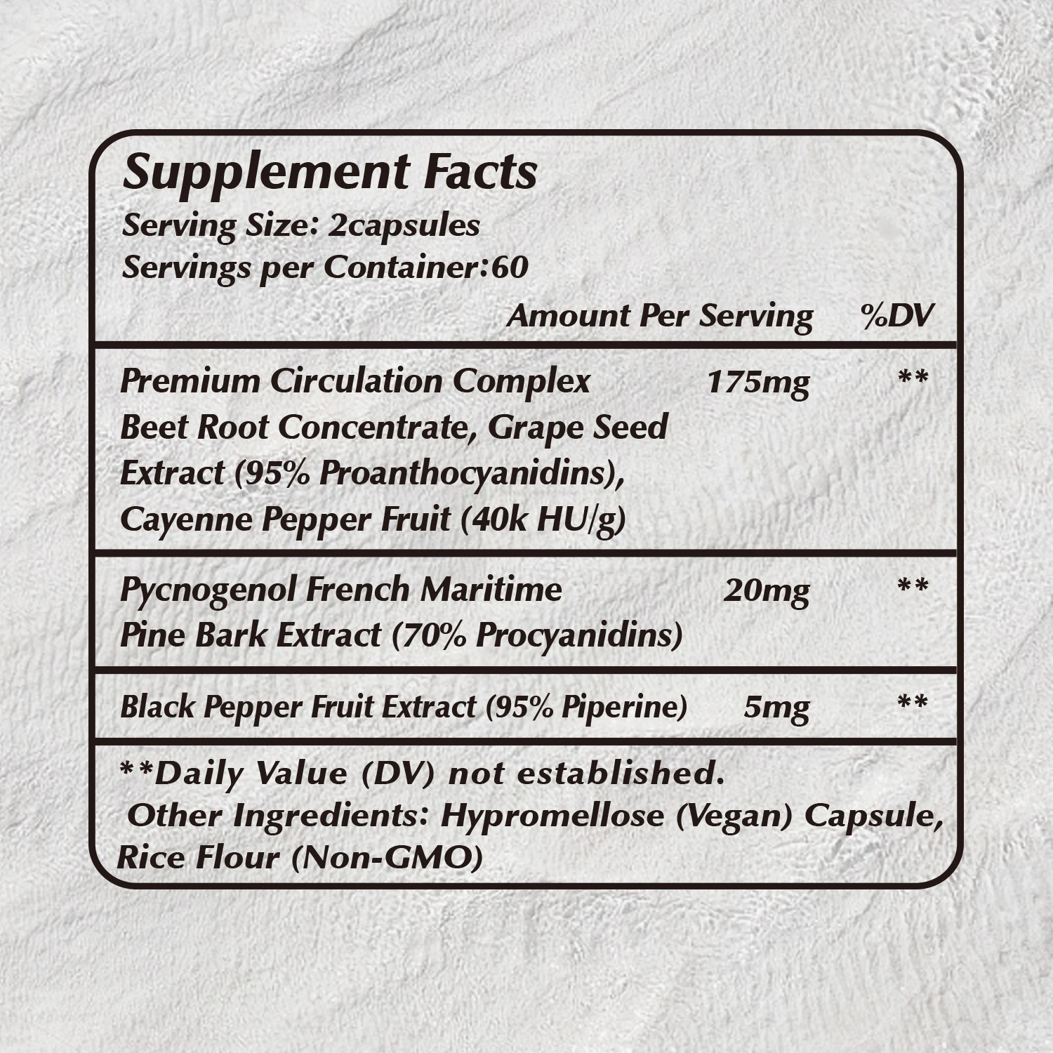 Pycnogenol Improves Blood Flow and Circulation Nitric Oxide Production