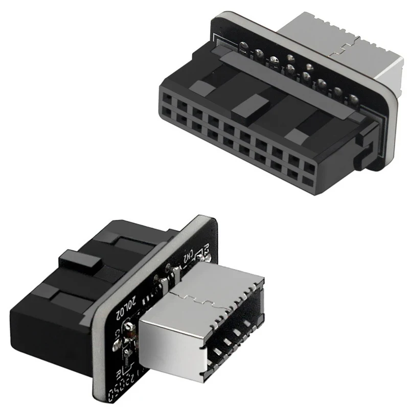 

Адаптер передней панели USB Type-E «мама»-USB 3,0 19/20 PIN «папа», внутренний вертикальный сплиттер для материнской платы типа C