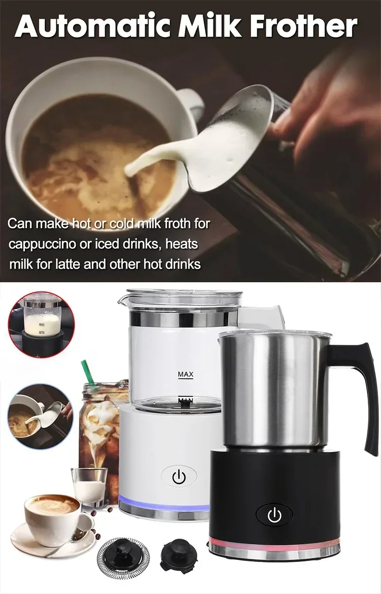 Description Picture 2 of itemElectric Bubble Maker Automatic Milk Frother Foamer Mixer Heater Latte Cappuccino Hot Foam Warmer Fancy Coffee Machine 110V/220V