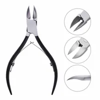 Nail Art Black Stainless Steel Nipper Clipper Cuticle Dead Skin Remove Edge Cutter Scissors Nail Clippers Manicure Tool 1