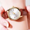 CHRONOS Luxury Leather Watch for Woman Waterproof Stainless Steel Ladies Quartz Watch Dress Elegant Women Watches Fashion reloj 1