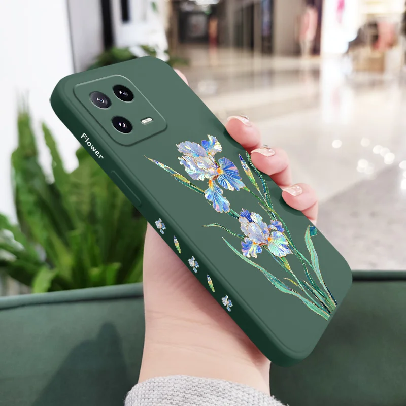 Messenger Flower Phone Case - Liquid Silicone Design
