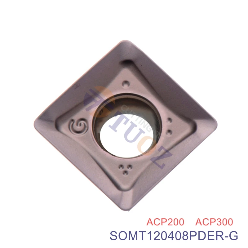 

100% Original SOMT120408PDER-G ACP200 ACP300 SOMT 120408 PDER -G Carbide Insert CNC Cutting Tool Milling Blade