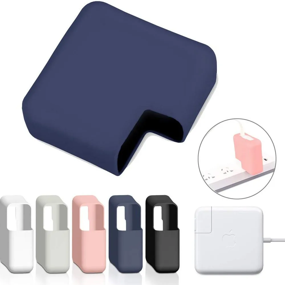 Silicone Charger Protective Case Cover For MacBook Air Pro 13 15 16 inch touch bar A2442 A2485A2289 A2179 A2338 macbook charger case
