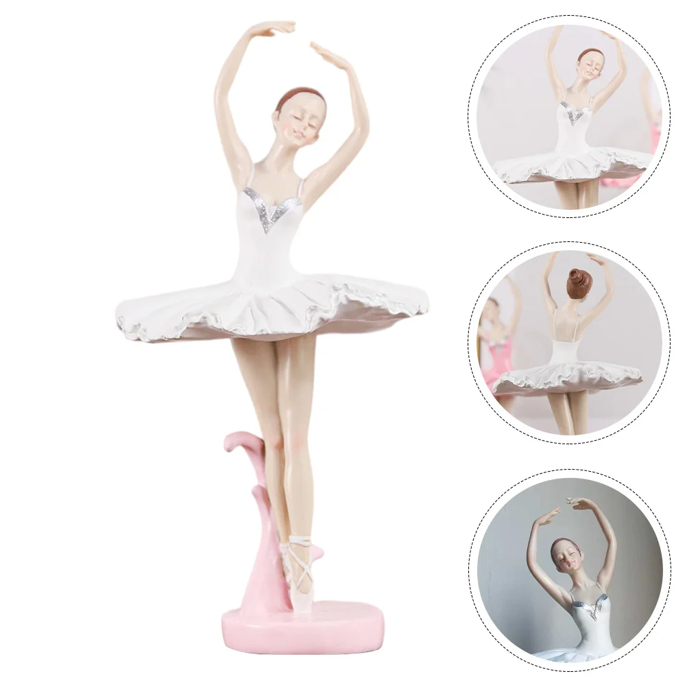 

Ballet Girl Figurine Statue Dancing Girl Dancer Ballet Figurine Sculpture Ballet Girl Ornament for Cabinet Home Desktop Decor
