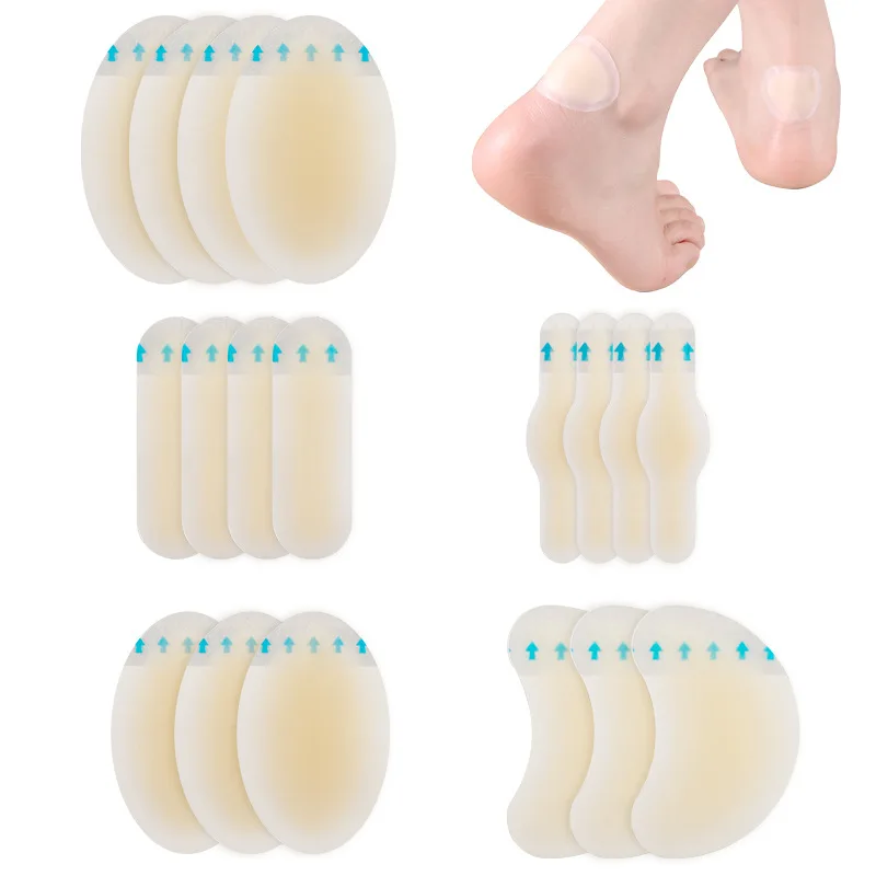 Foot Anti Abrasion Patch 10pcs Foot Heel Feet Blister Abrasion Protective Patch Pain Relief Wound Hydrogel Heel Patches