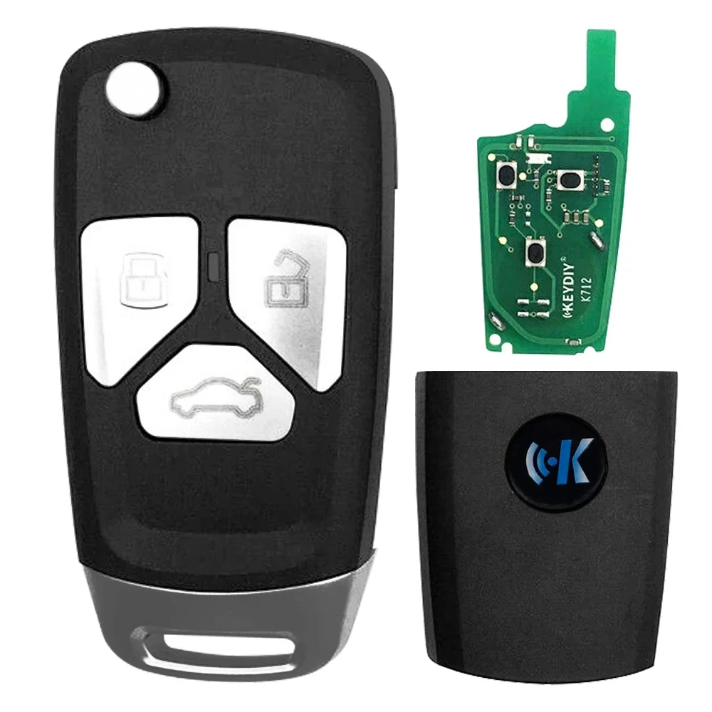 KEYDIY KD900 KD 원격 B27-3, 4 NB27-3, 4 자동차 키, 아우디 스타일 KDMINI KD-X2 KD-MAX 키 프로그래머용, 로트당 2 개