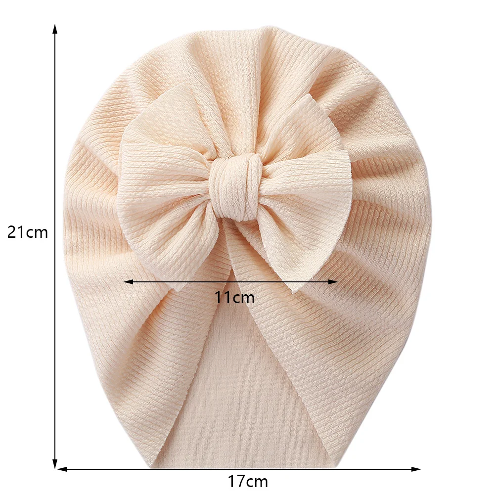 الصلبة محكم مضلع عمامة الطفل القبعات القوس Topknot...