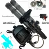 Dual Shooting Gatling Water Gun Simulated Flame Blaster Outdoor Toys for Children Adults Automatic Squirt Guns Gifts Boys Girls 2