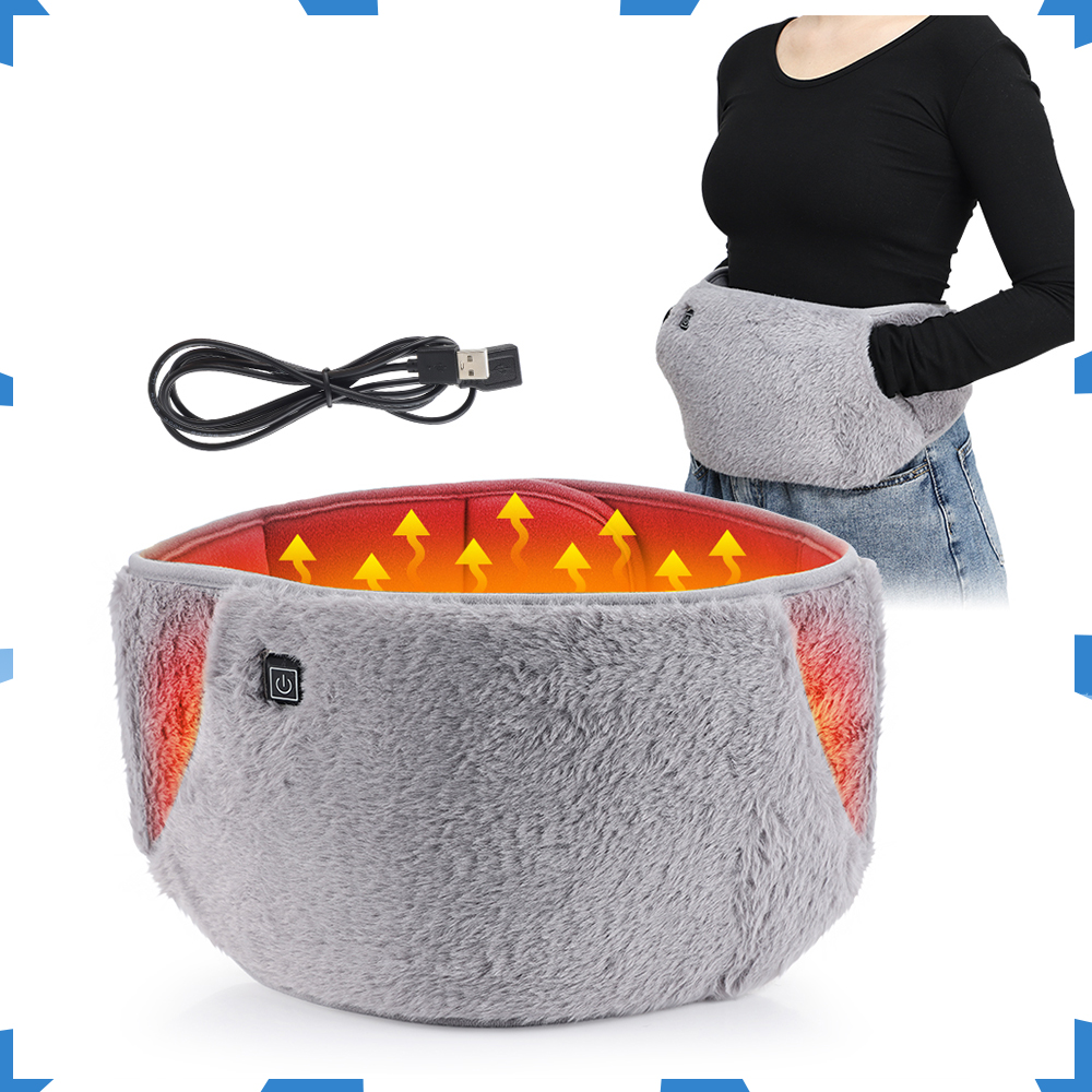 Electric Heated Waist Warmer Cold Protection Uterus Warming Belt Artifact Graphene Hand Heating USB Charging