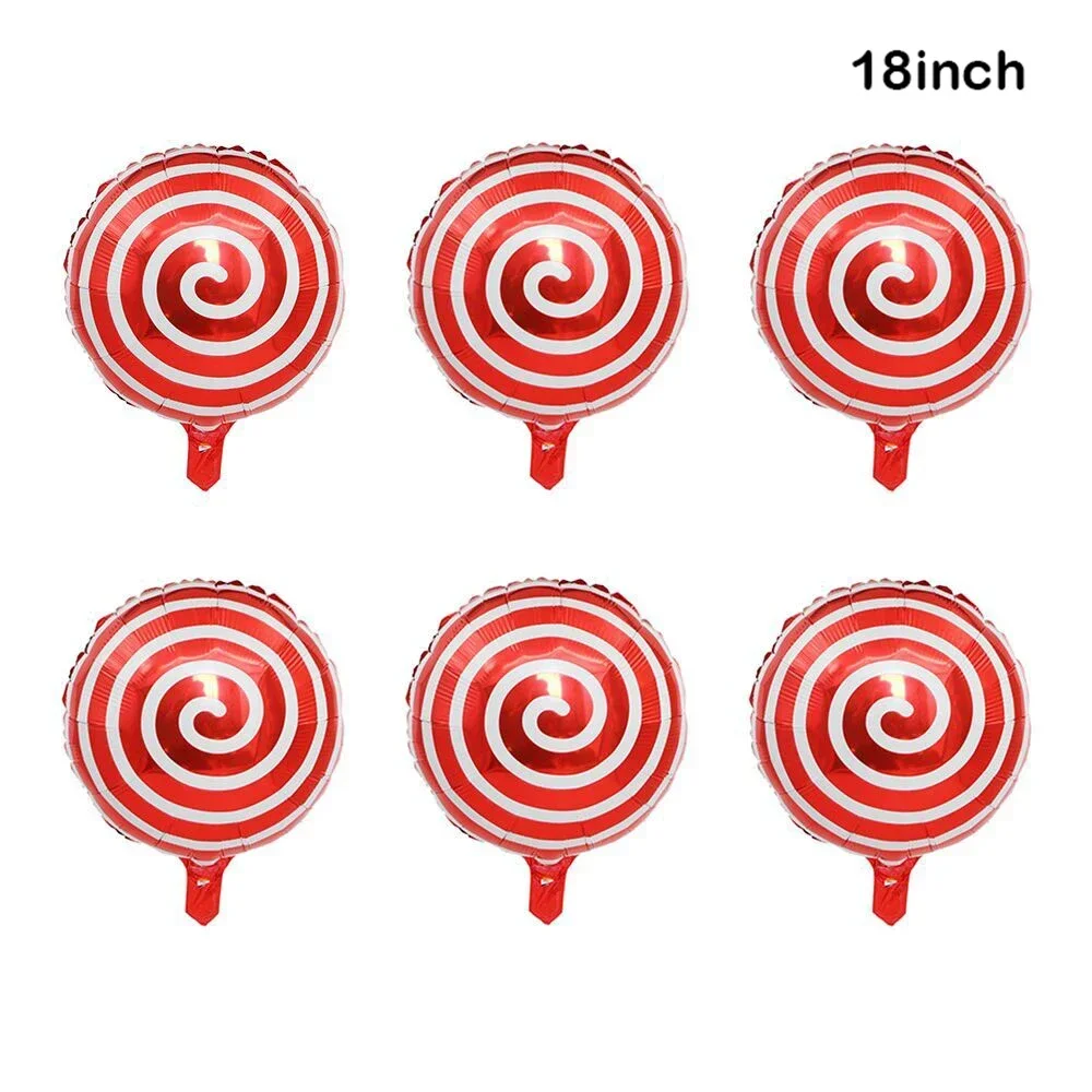 Weihnachten Zuckerstange Folienballons Weihnachten Rot Grün Süße Süßigkeiten Ballon Weihnachtsgeschenkbox Ballon Geburtstagsfeier Heimdekoration – Detail 9
