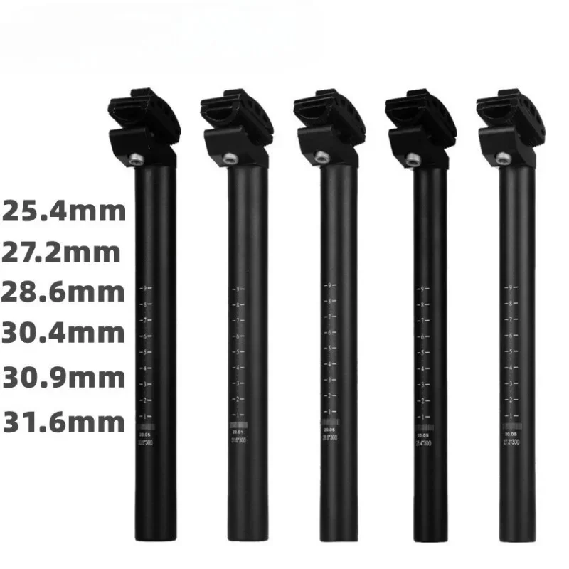 Bike Seat Post Aluminum Alloy 300mm Mountain Bike Seat Tube 25.4 27.2 28.6 30.4 30.8 31.6mm MTB Saddle Post