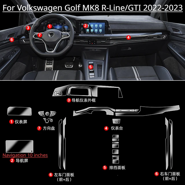 TURIM Pellicola protettiva per fari dell'auto Adesivo TPU fumé trasparente,  per Volkswagen Tiguan 2020 2021 2022 2023 VW R Line Facelift : :  Auto e Moto