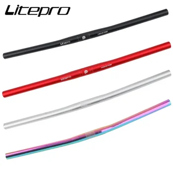 Litepro folding Bike Monster Horizontal Shaped Handlebar Bicycle Ultra-light Straight Handle Bar 25.4 * 540-580mm handlebar