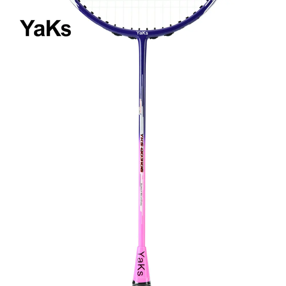 YaKs Official Authentic Brand 22 Pounds Badminton Carbon Racket 3U(85-90g) Badminton Racket G4 Finished Feather Gifts