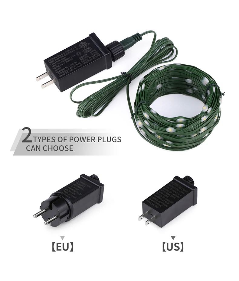 10/20/30M LED String Lights Leather Wire Light Waterproof Garland Fairy Lights S459afdc6a511437a82d693887e364d4a3