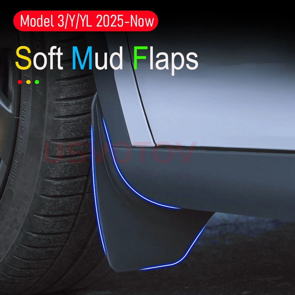 Premium Soft TPE Mud Flaps - Anti-Snow & Anti-Sand Protection Fender Guards