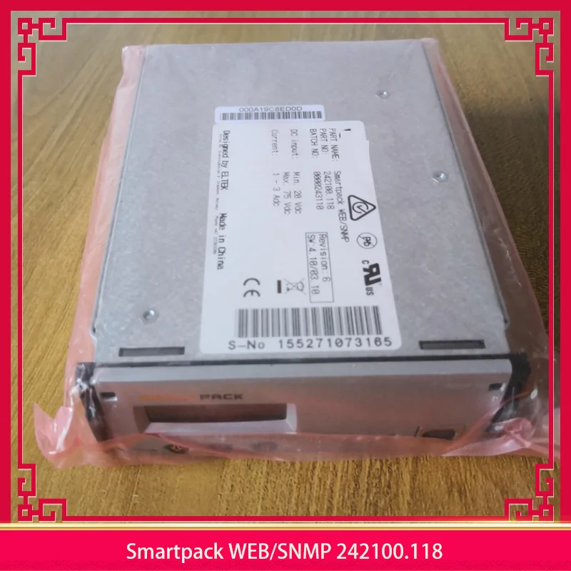 

Smartpack WEB/SNMP 242100.118 For ELTEK Monitoring Module High Quality Fully Tested Fast Ship