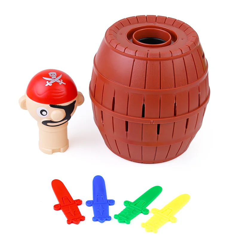Children's Party Prank Toy Pirate Bucket Toy Lucky Jump Sword Explosion Interactive Family Fun Games