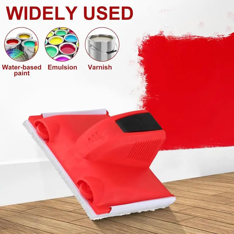 Edra de Pintura Prática para Paredes de Canto Edra de Pintura com Guarnição e Almofada de Toque Almofada de Tectos de Canto Ajustável Aplicador de Pintor