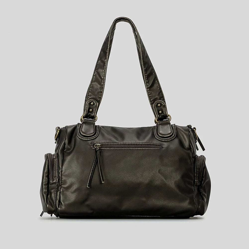 Women's Retro Soft PU Leather Motorcycle Handbag & Shoulder Bag 44 S459b3f1f6f8d4ec0b23bda4e5d421cddd