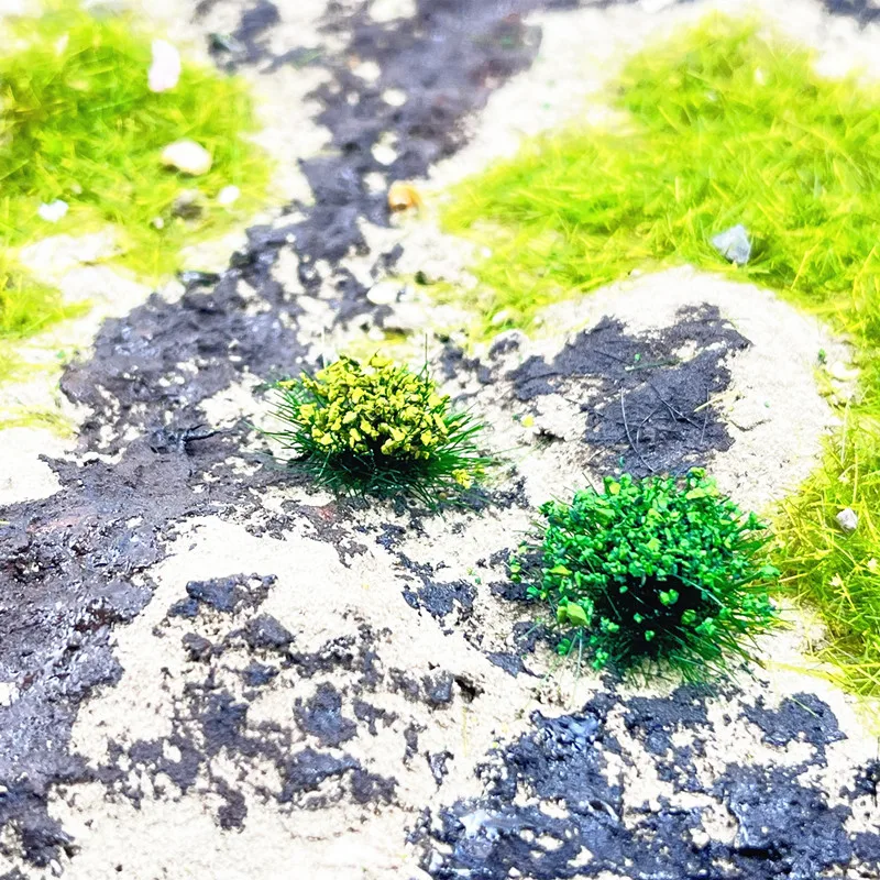 장면 관목 잔디 클러스터 잔디 모델 군사 정적 장면 마이크로 조경 건축 모래 테이블 DIY 수제 재료