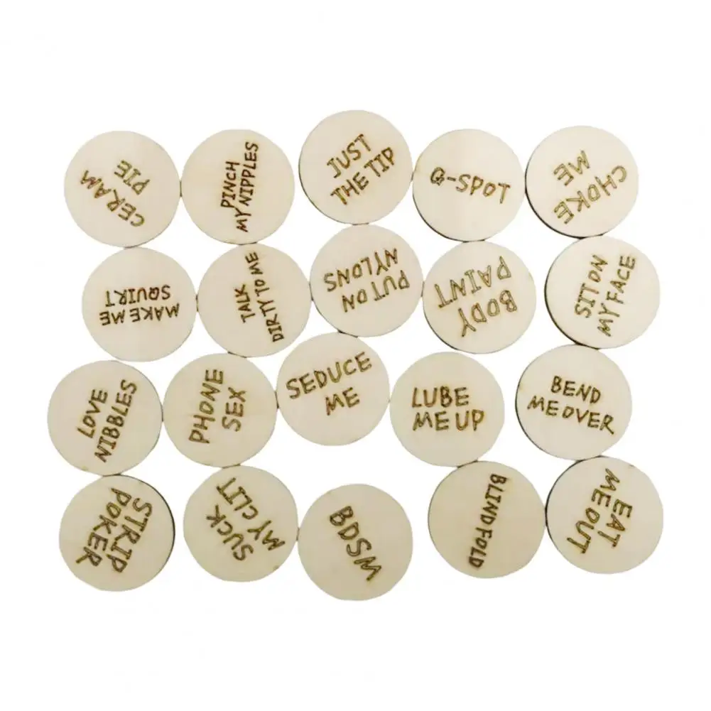 Useful Commemoration Tokens Unique Design Different Patterns Engraved Wooden Tokens  DIY Wooden Tokens Present 2