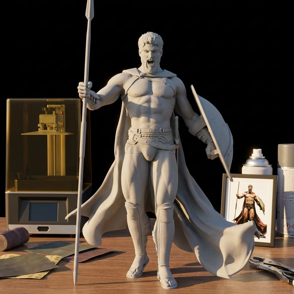 1/24 1/18 스파르타 도색되지 않은 조립되지 않은 3D 프린팅 모델 차고 키트..