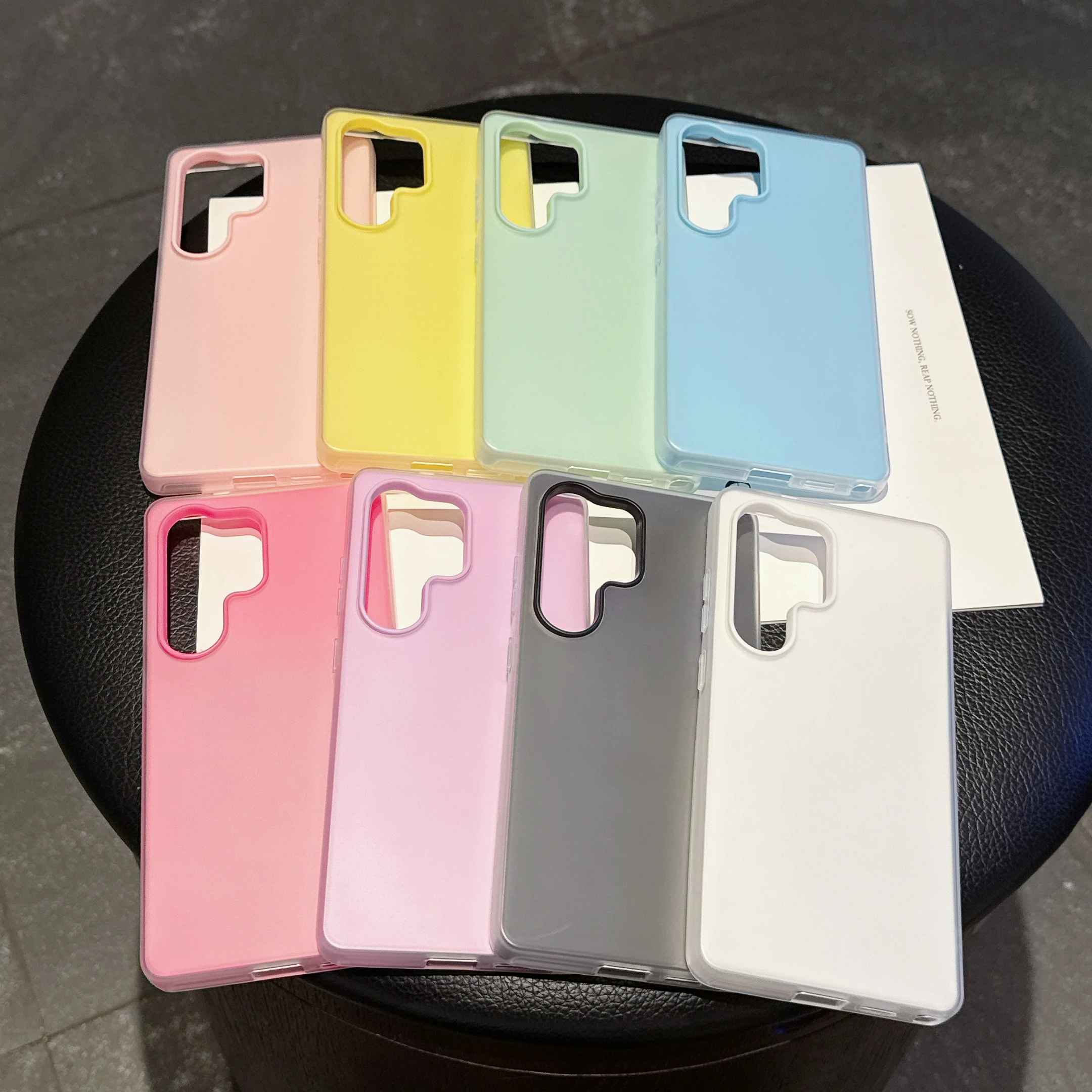 Candy Color Matte Jelly Hard Phone Case | Shockproof 2-in-1 Design