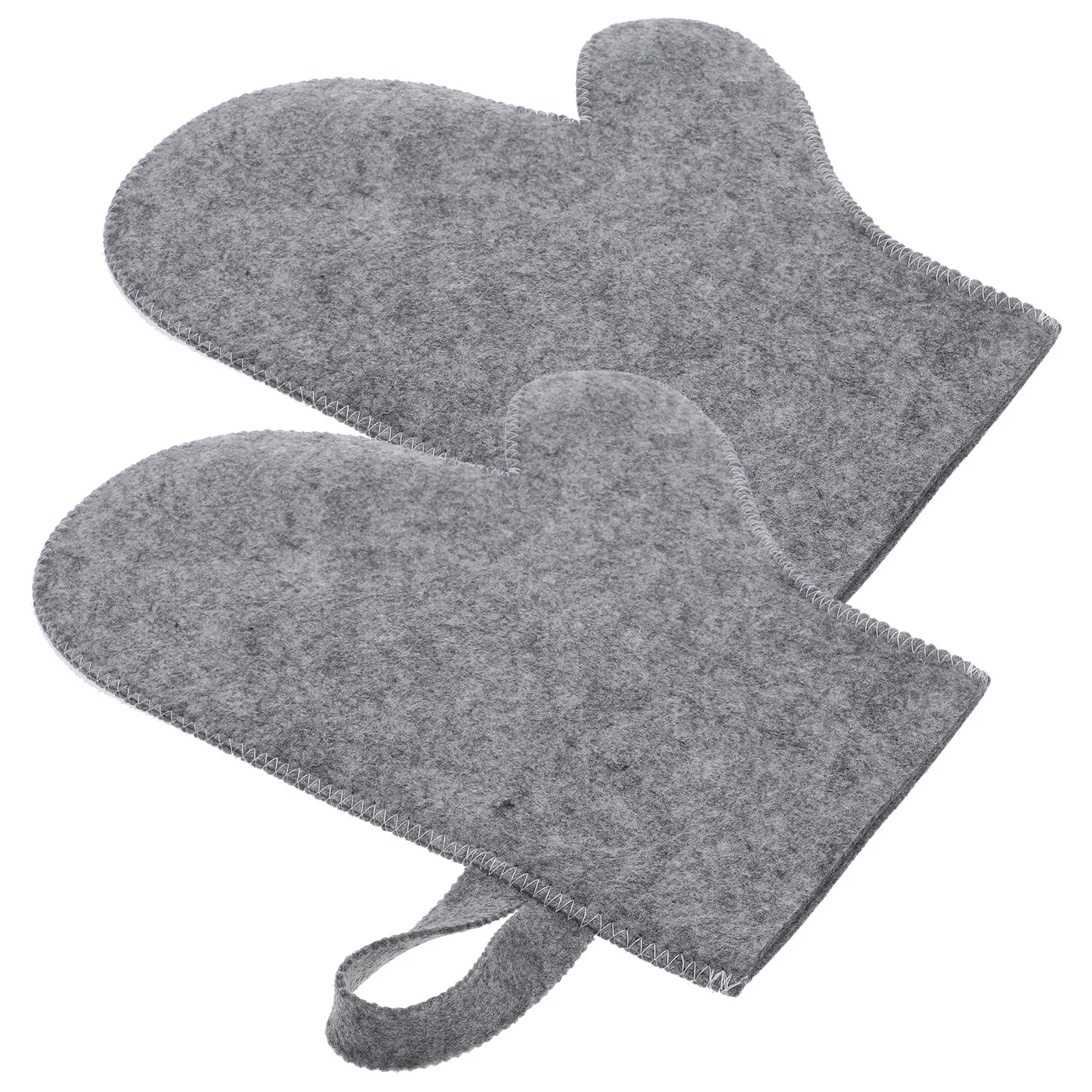 

2 Pcs Felt Sauna Gloves Bathing Rubbing Mitt Back Scrubbing Massage Comfortable