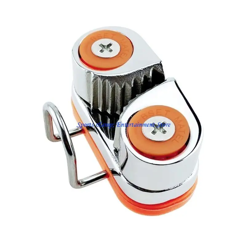 G7NF 스테인레스 스틸 보트 빠른 진입 캠 선도 링이있는 클리트 볼 베어링 로프 클램프 로프 Fairlead 액세서리