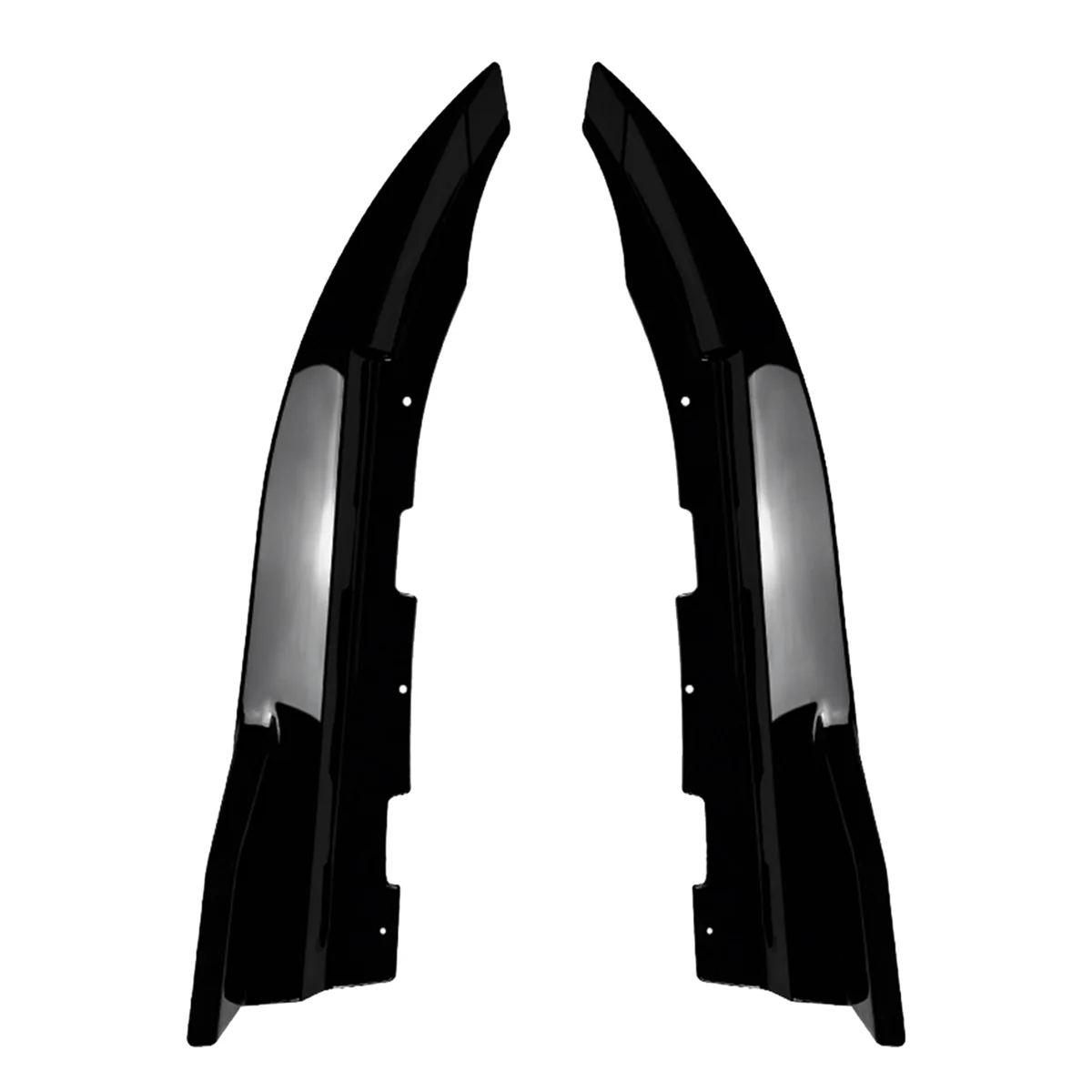 Car Rear Bumper Lip Diffuser Splitter Winglet Apron Spoiler for G26 + Gloss Black Spoiler Wind Knife