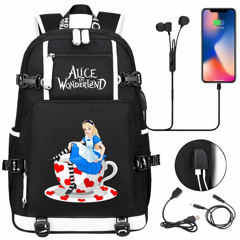 バッグ beautiful people kids ALICE backpack Alice in Wonderland Cute Purple Mini Backpack (JPDABP) - Etsy