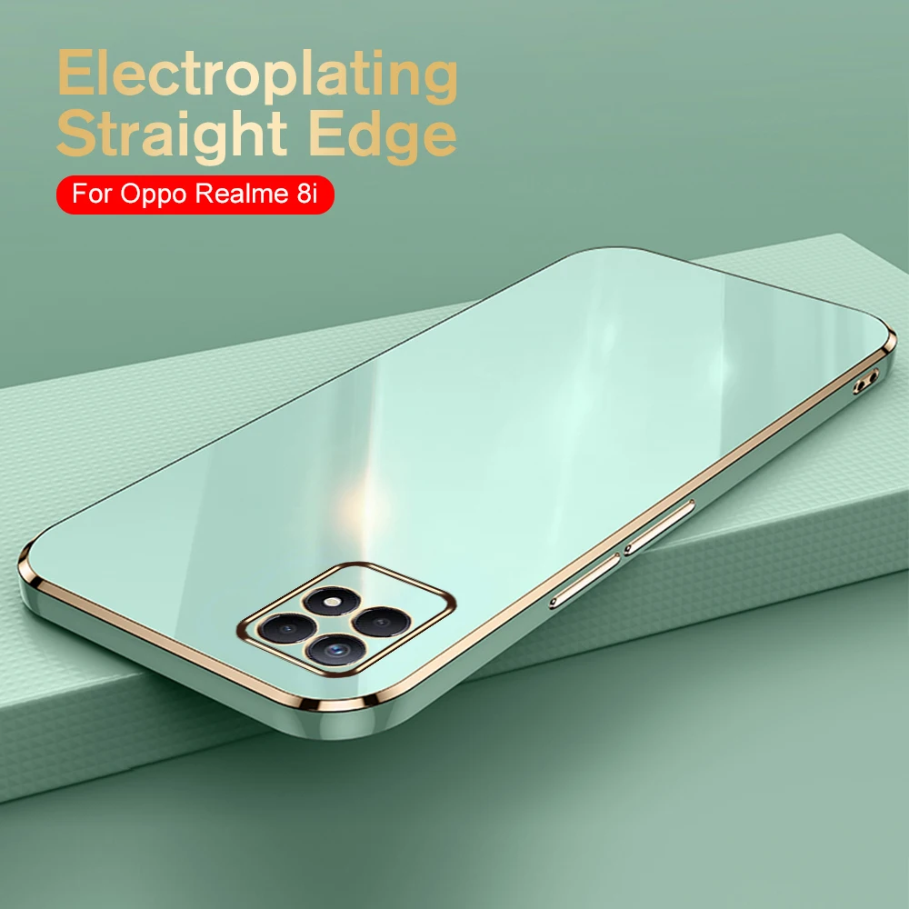 For Oppo Realme 8i Plating Texture Cover Capa for Oppo Realme 8 Pro 9i 9 Pro 9Pro Plus Shockproof Phone Case_voghion.com