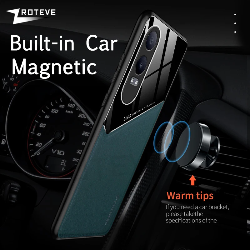 Premium PU Leather Magnetic Shockproof Phone Case – Black