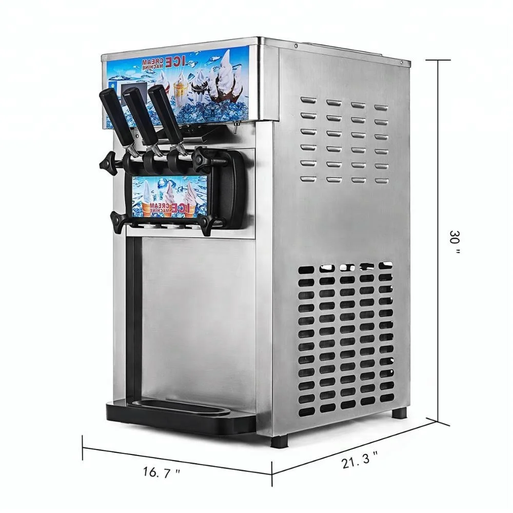 

PEIXU italian Stainless Steel commercial industrial maker softserve ice cream machine small