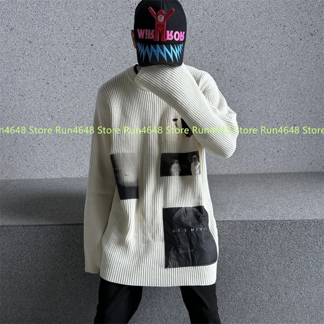 RAF SIMONS, White Men's Hooded Sweatshirt