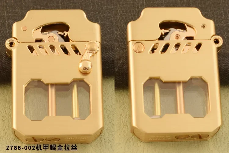 Description Picture 3 of item2025 New Zorro Kerosene Lighter Cyber Mecha Transparent Bin Rocker Cool Classic Torrens Tide Men Lighters Wholesale
