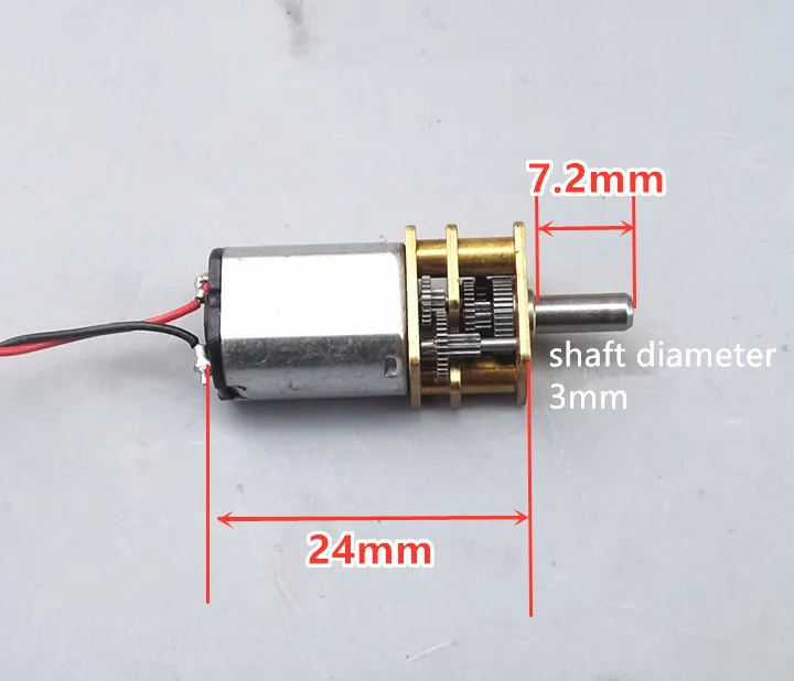 S459bdf7229164da3be13000ef1e508e3a 5 szt. Mini motoreduktor mikro Metal DC 3V-6V N20 z silnikami DC z kołem zębatm 60 obr/min niska prędkość pełną metalowa skrzynia biegów zabawka reduktor