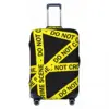 Crime Scene Pattern Suitcase Cover Do Not Cross Travel Holiday Practical Luggage Accesories Protector 2