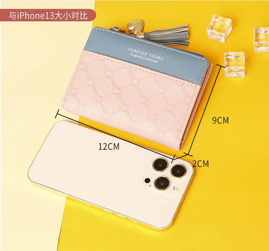 Women's Wallet Short Women Coin Purse Fashion Wallets For Woman Card Holder Small Ladies Wallet Female Hasp Mini Clutch For Girl