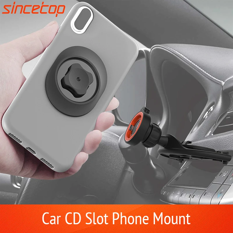 

Universal Car CD Slot Phone Holder 360 Rotation Cradle Navigation Mount Cell Phone Stand Bracket Clip for iPhone Samsung GPS