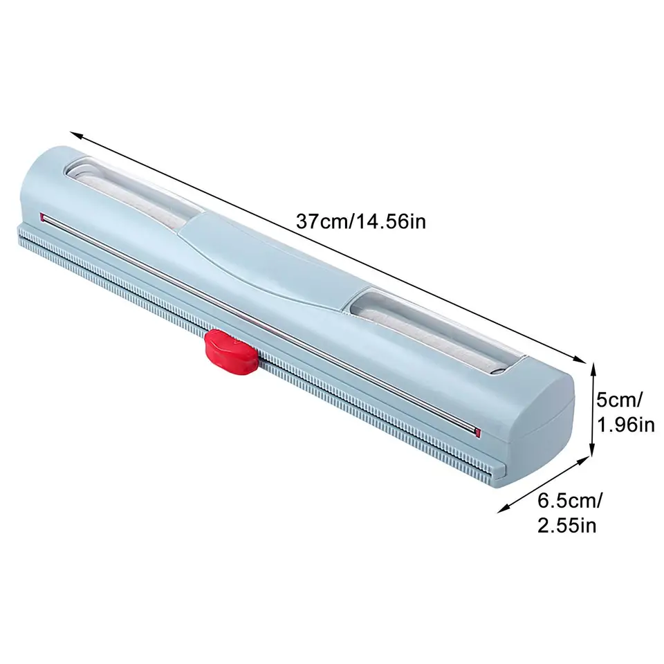 Porta Rotoli E Taglierina Per Carta Stagnola E Pellicola – Dispenser In Bambù Con Porta Fazzoletti, Compatibile Con Rotoli Standard
