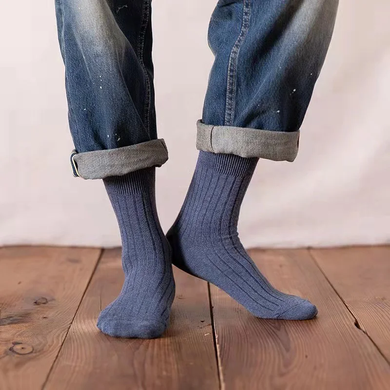 5/10/20 Pairs Men's Black and White Warm Socks Set Autumn and Winter Men's Solid Color Casual Business Socks casual socks solid color socks solid colour socks business socks business boat socks ankle socks plain color boat socks boat socks black socks