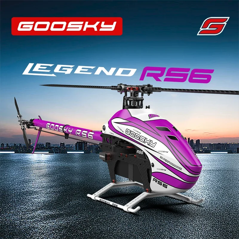 GOOSKY RC 헬리콥터 RS6-600 레전드 키트 3D 플라이바리스 모델 6-12S 배터리 BAF060007 어린이를위한 RC 비행기 생일 선물