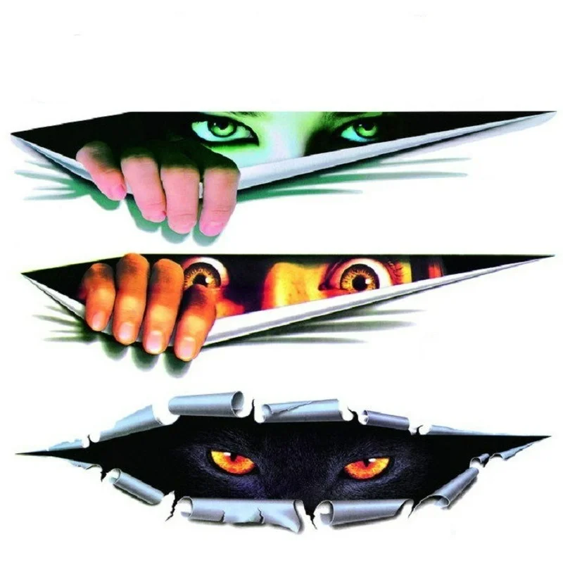 

1pcs 20*6/40*13cm Car Stickers Eyes Voyeur Body Stickers Creative Car Decoration Stickers Universal Eyes Stickers